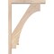 Ekena Millwork Imperial Block Smooth Bracket w/ Offset Brace, Douglas Fir, 3 1/2"W x 18"D x 26"H BKT0402X18X26IMP05SDF - alternate 2